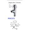 Buy cheap Kitchen Ceramic White Chrome Plated Plastic Angle Valve from wholesalers