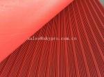 Fluted Red Green Black SBR Thin Rubber Mats , NBR Rubber Flooring Mats