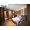 Buy cheap Hilton Hotel Bedroom Furnitures Leisure Five Star Home Suites / Double Room Suites American Style Upholstery from wholesalers