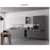Buy cheap 16 / 18mm Italian Faction Modern Plywood Kitchen Cabinets Grey And White from wholesalers