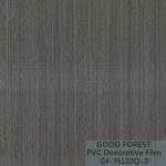 Partition PVC Decorative Film 0.25mm - 0.60mm Thickness Dark Grey Color