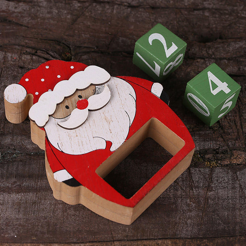 Wholesale Christmas Gift 3D Wooden Decoration Calendar For Home Decoration