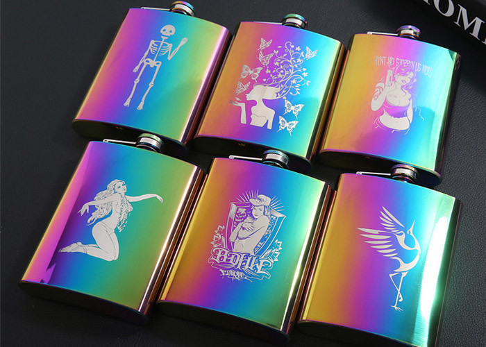 Seven Color Stainless Steel Household Items Portable Outdoor Hip Flask