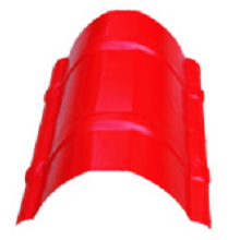 7 Kw Power Ridge Cap Roll Forming Machine 0.3 - 0.80 Mm Steel Plate Thickness