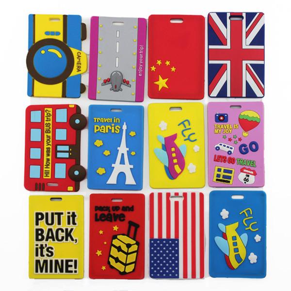 Buy cheap Promotional Standard Size Soft Cheap Custom PVC Luggage Tag Wholesale from wholesalers