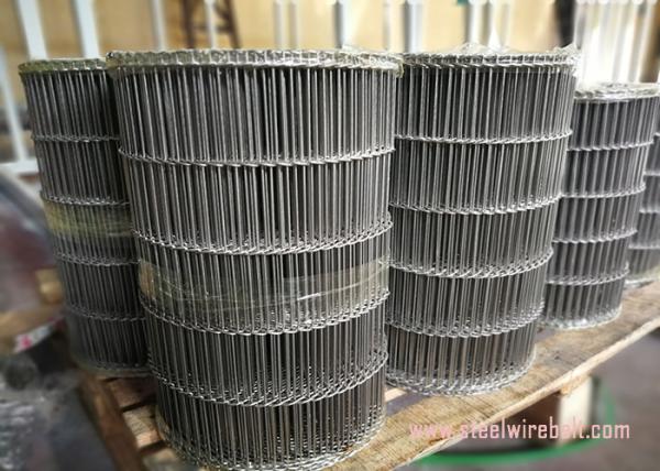 Buy cheap Flat Flex Wire Mesh Belt , Stainless Steel Flat Wire Conveyor Belt Alkali Resisting from wholesalers