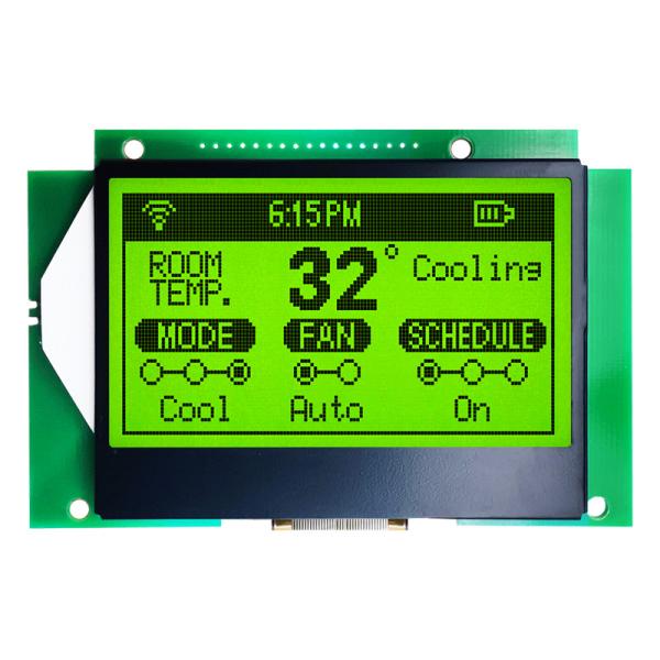 Quality 128X64 SPI Graphic LCD Display , ST7565R Yellow LCD Graphic 128x64 for sale