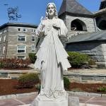 White Marble Divine Mercy Statue Of Jesus Sacred Heart Jesus Sculpture Life Size