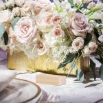 DIY Hexagon Acrylic Blank Signs And Stands , Acrylic Table Top Signs Wedding