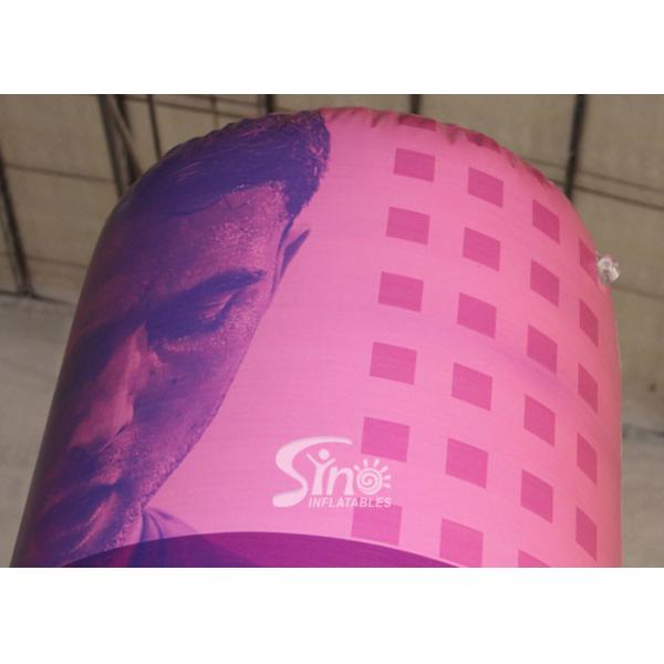 3 Mts High Custom Design Airtight Advertising Inflatable Column Completely Digital Printed Made Of Best Material