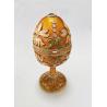 Buy cheap Hand Painted Enameled Faberge Egg Style Decorative Hinged Jewelry Trinket Box Unique Gift Home Decor Jewelry Box from wholesalers