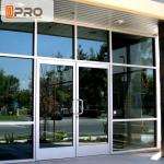 Huge Modern Black White Aluminium Hinged Doors Profession Security Doors For