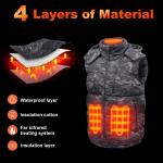 Custom Logo Heated Waistcoat Winter Warm Mens Sleeveless USB Battery Powered