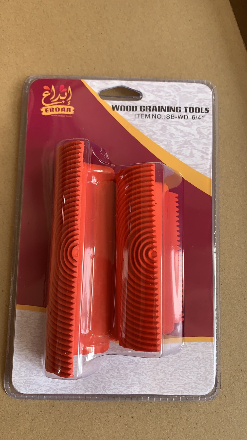 6Inch Wood Grain Rubber Painting Tool
