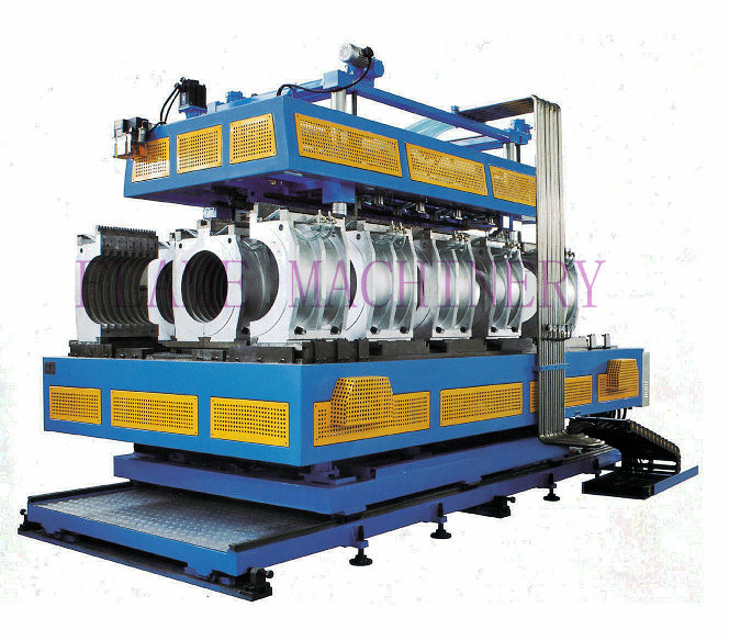 Double Wall corrugated pipe extrusion line Single / Twin Screw Extruder HDPE/PVC/PP