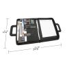 Buy cheap Elegant Zippered PU Leather Leather Business Portfolio Binder Navy Blue & And Grey from wholesalers