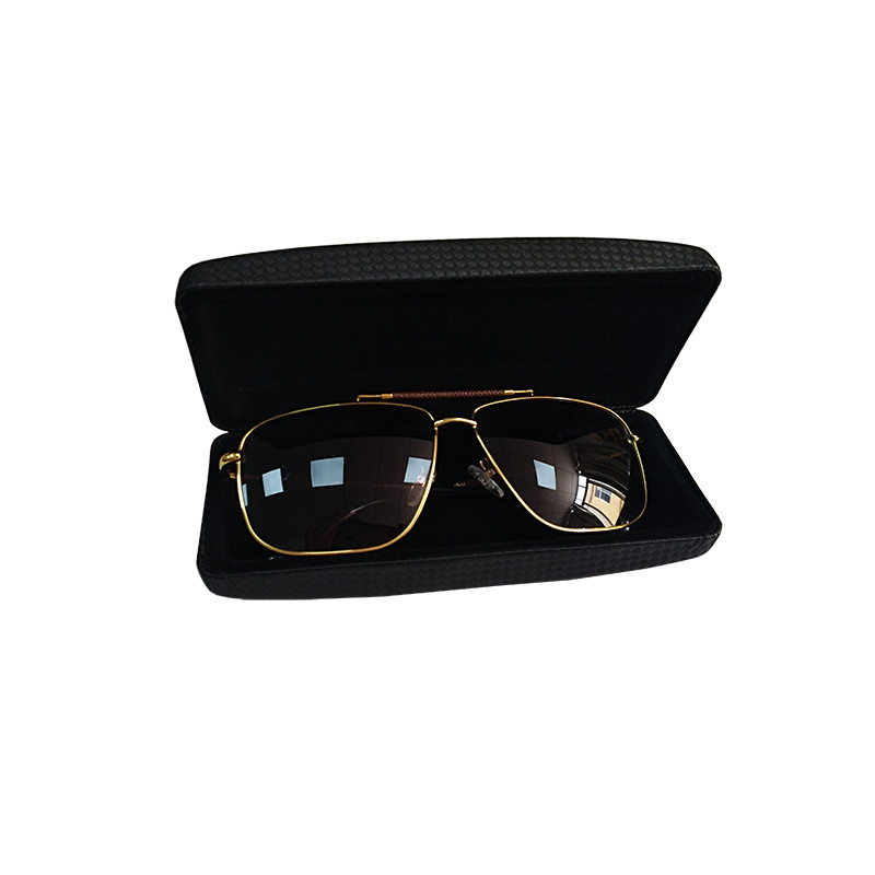 Hot Selling Durable Hard PU Leather Reading Glass Metal Cases