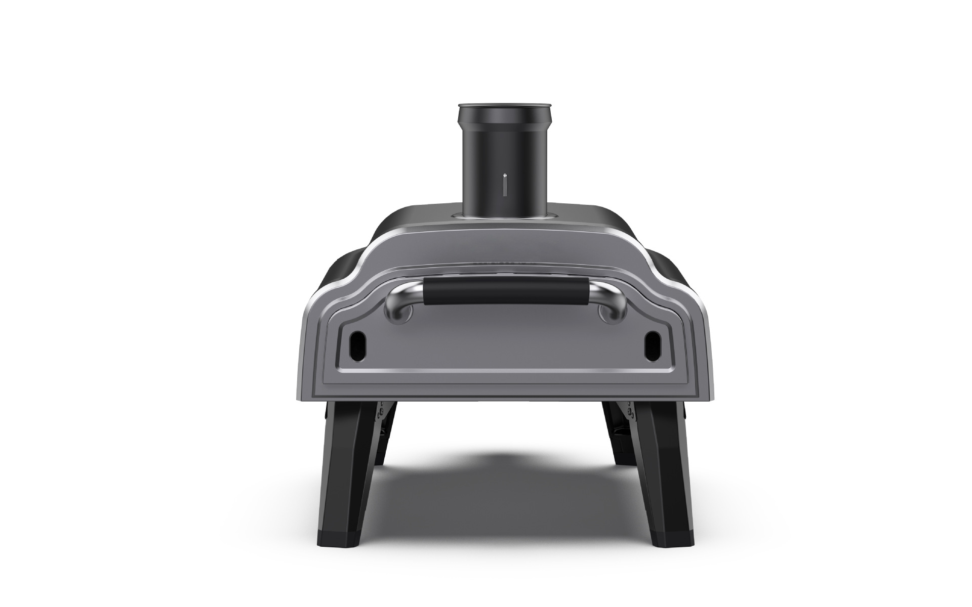 78.7*43.5*45.6cm Portable Mini Woodfire Pellet Pizza Maker Oven With Rotating Pizza Stone