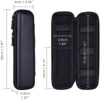 Buy cheap Black 3D EVA Hard Case Pencil Pouch 1800D Polyester PU Leather product