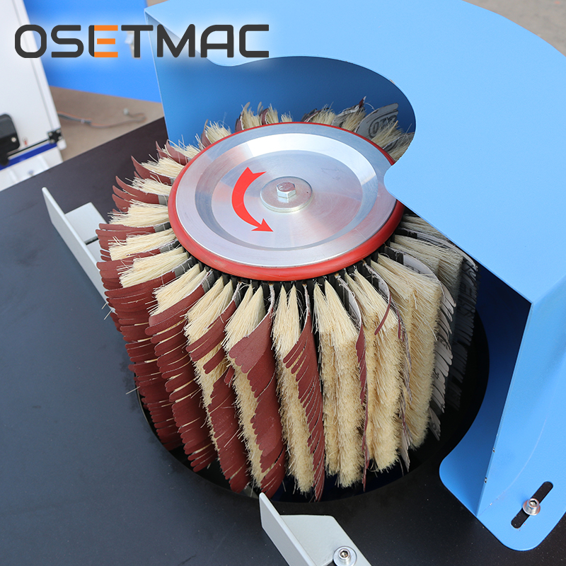 870 OSETMAC DTL-20DX Manual Brush Sanding Machine for Wood MDF Plywood Panel Polishing