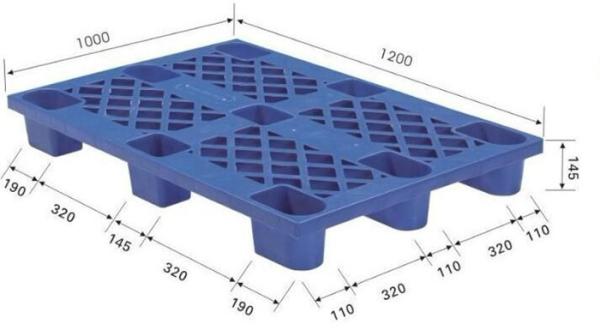 Buy cheap Waterproof Supermarket Accessories , 4 Way Light Duty Single Face Plastic Storage Pallet from wholesalers