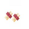 Buy cheap Durable T Plug Deans RC Battery Connectors Nontoxic Red Color from wholesalers