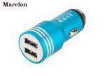 Promotional Dual Usb Car Charger Multi Color For Smart Device Charging