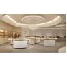 Buy cheap Wall Mounted Jewelry Showcase Display With LED Light Irregular Golden Jewelry Display Cases from wholesalers