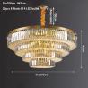 Buy cheap Gold modern chandelier for living room multilayer crystal ceiling chandelier(WH-CA-62) from wholesalers