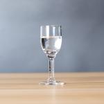 Machine Made 2 Oz Goblet Shot Glass For Wine Tasting