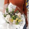 Buy cheap Waterproof and simple flower bouquet wrapping paper, white English flower wrapping paper, floral pearlescent paper, gift and present materials from wholesalers