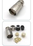 Silver Color Contact Plating Servo Motor Connectors Suitable M23 M40