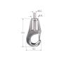 Buy cheap Heavy Load Brass Nickel Hook Clip Self Gripping Cable Grippers 3.0mm Wire Rope from wholesalers