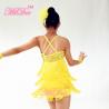 Buy cheap Biketard Confetti Sequin Fringe Dress Kids Purple Latin Dance Costumes from wholesalers