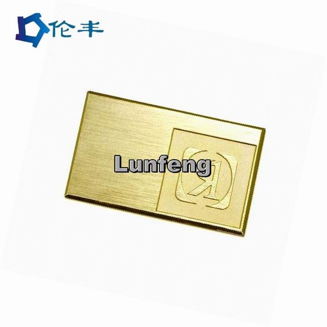Die Stamping Aluminum Nameplate Logo RAL AL1060 Stainless Steel