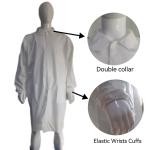 Microporous Nonwoven Uniform Waterproof Lab Coat For Doctors Nurses 117 X 135cm