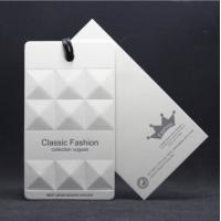 Buy cheap CMYK 4C Printed Hang Tags Matt Lamination Cardboard Kraft Textured Paper product