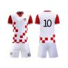 Buy cheap Plaid Print Custom Team Jersey Breathable Red White Soccer Jersey from wholesalers