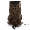 Buy cheap Dark Brown Long Synthetic Clip In Hair Extensions Silky Straight Hair Weave from wholesalers