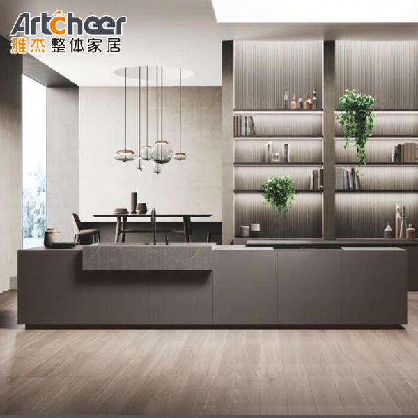 Buy cheap Modular Kitchen Cabinets Made in Luxury European Style Design by Foshan Artcheer from wholesalers