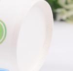 300ml Disposable Vending Paper Cups White Color With Heat Insulation