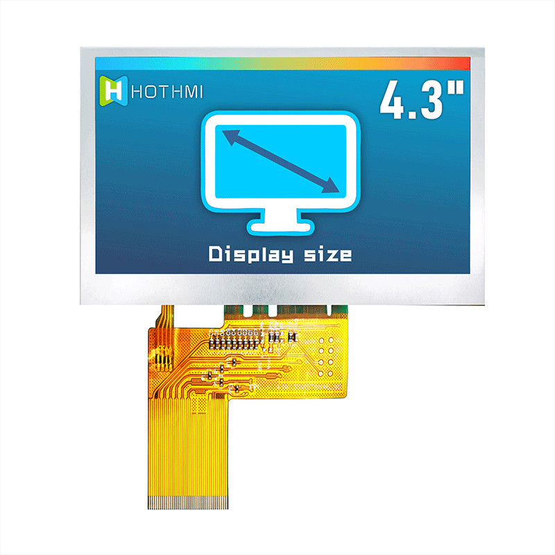 800x480 LVDS 4.3 Inch TFT Display Sunlight Readable TFT-H043A13SVIST6N40