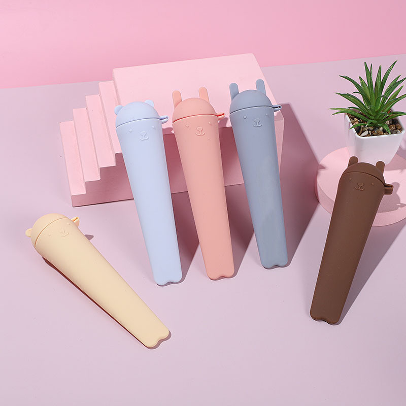 Premium Food-Grade Silicone Popsicle Molds – Crack-Resistant, Odorless & Perfect For Smoothie Pops! Cartoon Ice Pop Molds BPA-free Silicone Leak-proof