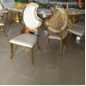 Buy cheap Wedding Party Event Golden Stainless Steel frame Wedding Chair Dining chair from wholesalers