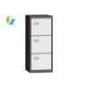 Buy cheap Professional Vertical Steel Filing Cabinets With Three Drawer Goose Neck Handle from wholesalers