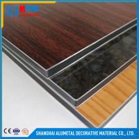 Buy cheap 2 / 3 / 4 / 5 / 6mm Fireproof Wooden Aluminum Composite Panel Sheet FEVE product