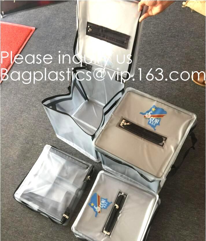 Large Water Resistant File Storage Silicone Coated Non-Itchy Fiberglass Money Bags Safe Fireproof Document Bags With