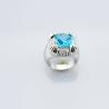 Buy cheap 925 Sterling Silver Blue Topaz Cubic Zirconia Ring(F59) from wholesalers