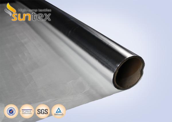 0.2mm Aluminum Foil Silver Heat Reflective Fabric Fiberglass Insulation