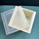 5 Inch 6 Inch 125x125mm 150x150mm Square Wafer Cassette Box 25pc Polypropylene